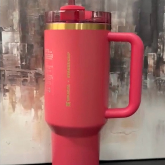 Yesss the SOLD OUT Berry Glitter 2024 Starbucks Stanley 40 oz Tumbler - Picture 6 of 10